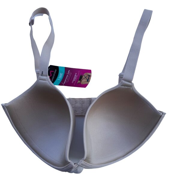 Maidenform Women's T-Shirt Bra 32DD Smartzone Cups Convertible Straps Beige 7543 - Picture 8 of 10